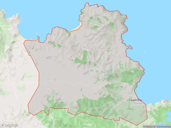 Taupo Bay, Northland Polygon Area Map