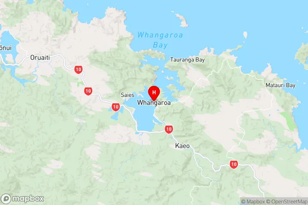 Whangaroa,Northland Region Map