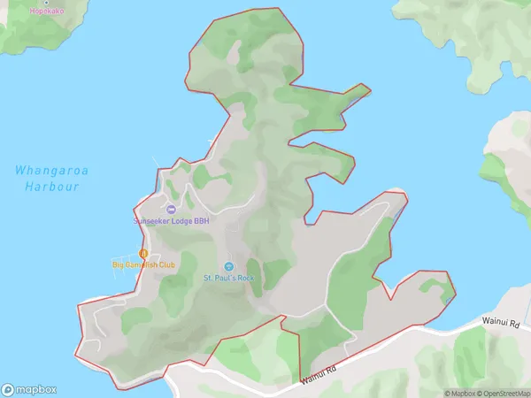 ZipCode 0479 Map for Whangaroa