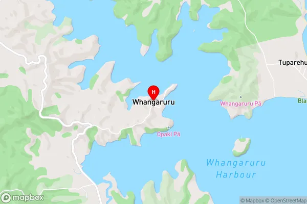 Whangaruru,Northland Area Map