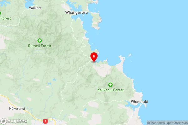 Helena Bay,Northland Region Map