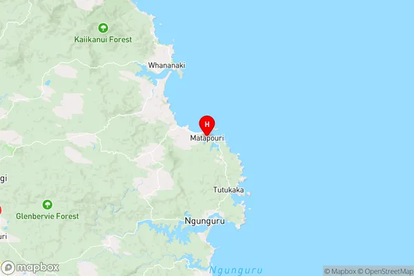 Matapouri,Northland Region Map