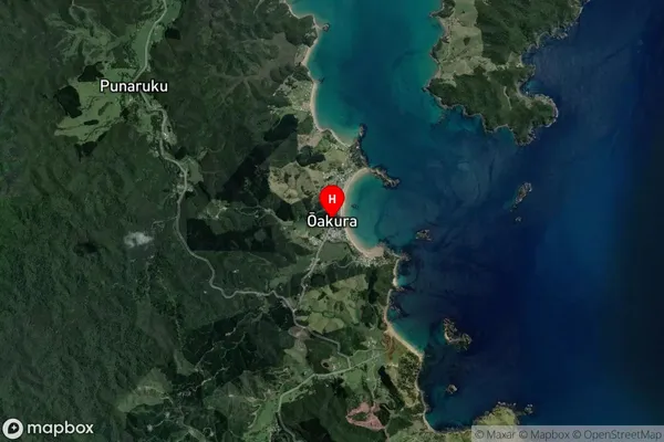 Oakura,Northland Satellite Map