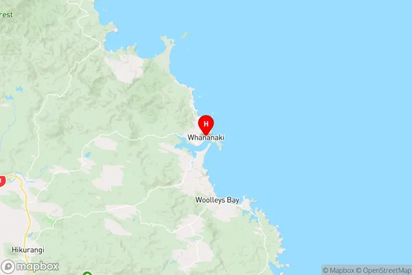 Whananaki,Northland Region Map