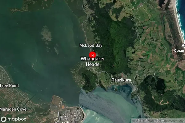 Whangarei Heads,Northland Satellite Map