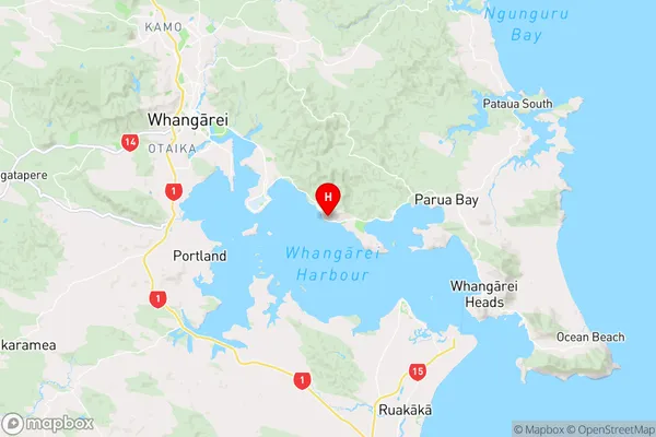 Tamaterau,Northland Region Map