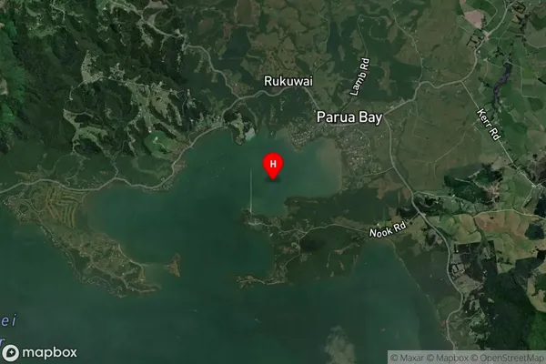 Parua Bay,Northland Satellite Map