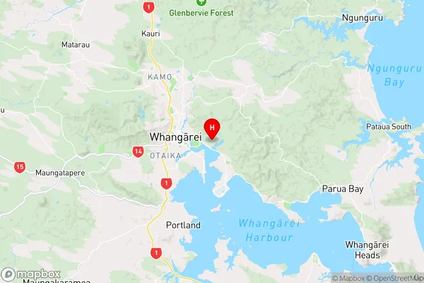 Parahaki,Northland Region Map