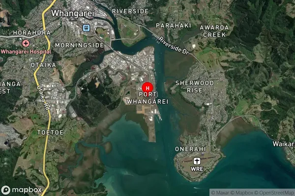 Port Whangarei,Northland Satellite Map