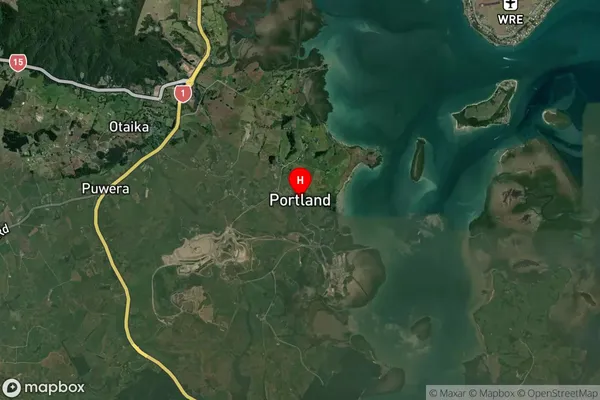 Portland,Northland Satellite Map