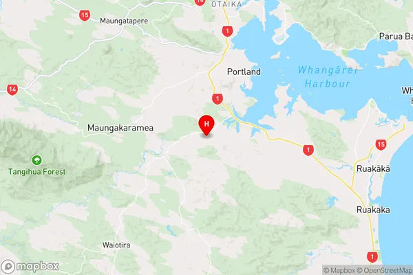 Mangapai,Northland Region Map