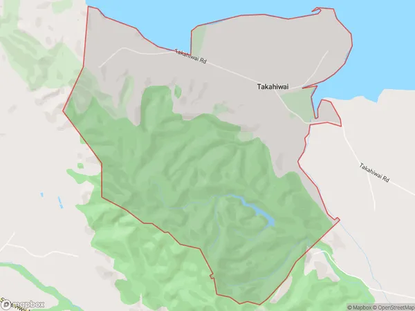 Takahiwai, Northland Polygon Area Map