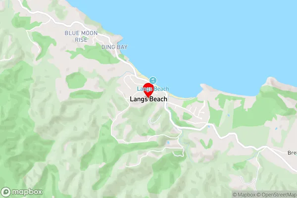 Langs Beach,Northland Area Map