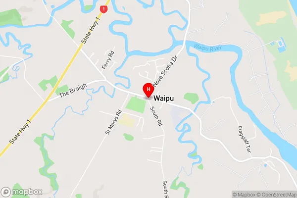 Waipu,Northland Area Map