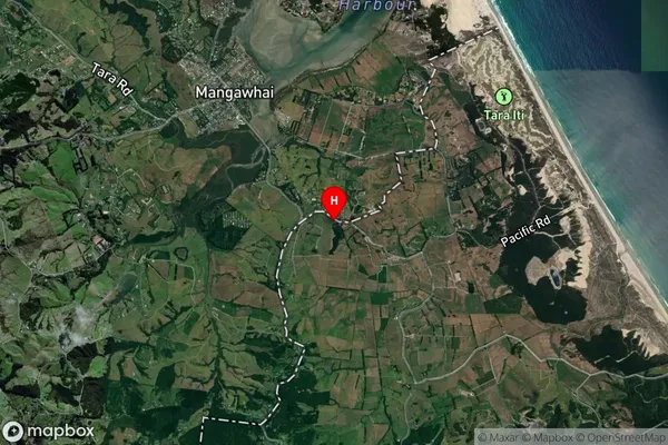 Mangawhai,Auckland Satellite Map