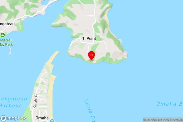 Ti Point,Auckland Area Map