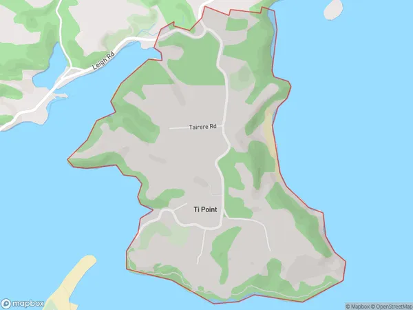 Ti Point, Auckland Polygon Area Map