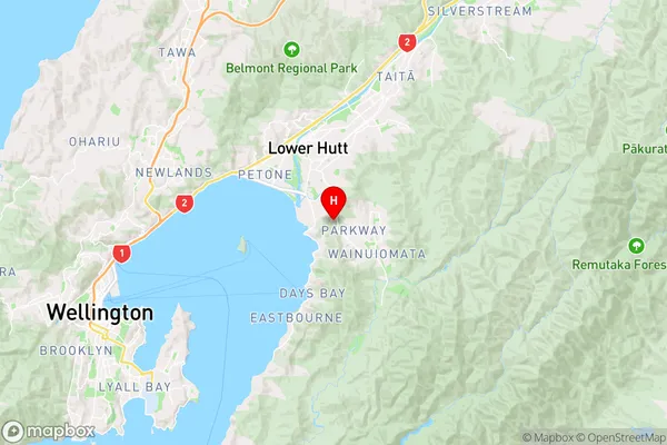 Wainui,Wellington Region Map