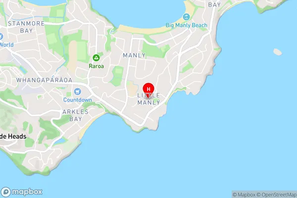 Manly,Auckland Area Map