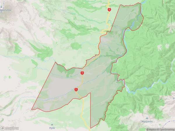 Desert Road, Waikato Polygon Area Map