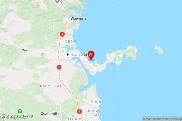 Stanmore Bay,Auckland Region Map