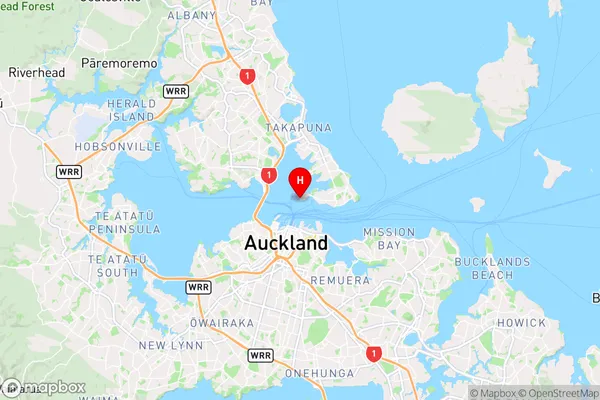 Stanley Point,Auckland Region Map