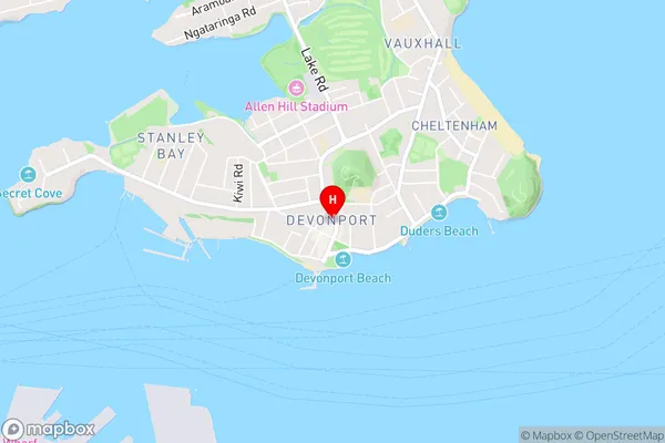 Devonport,Auckland Area Map