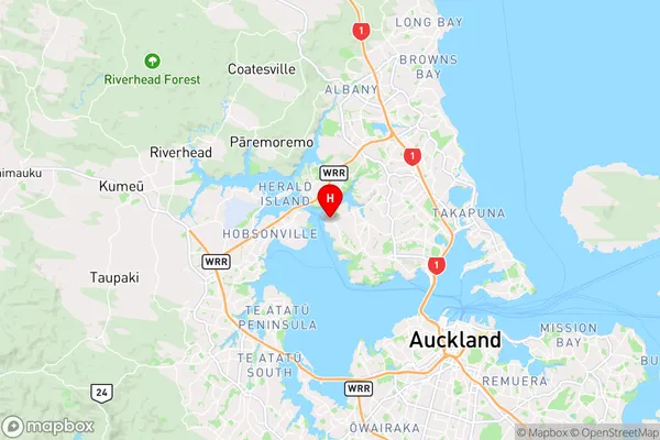 Beach Haven,Auckland Region Map