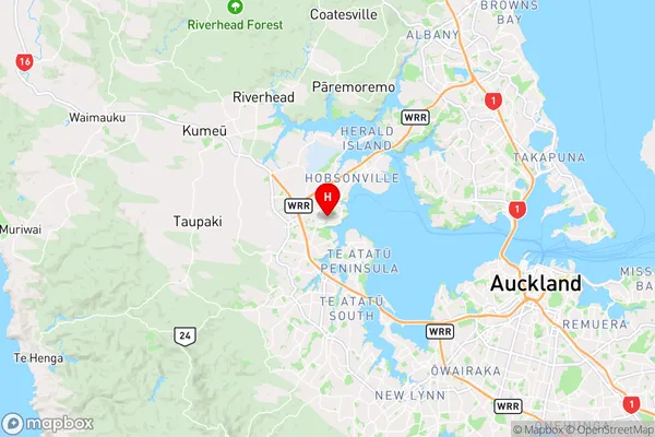 West Harbour,Auckland Region Map