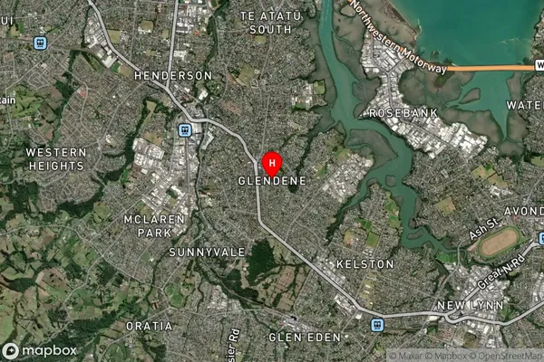 Glendene,Auckland Satellite Map