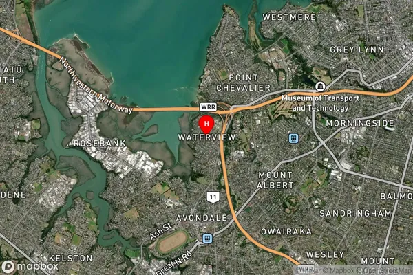 Waterview,Auckland Satellite Map