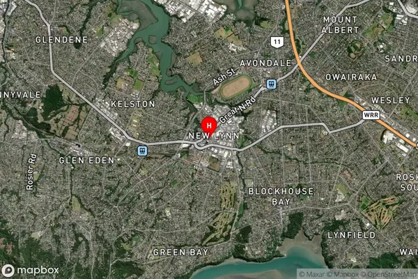 New Lynn,Auckland Satellite Map