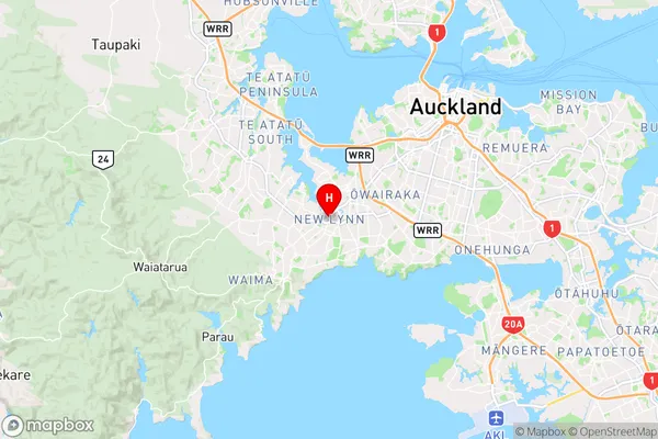 New Lynn,Auckland Region Map