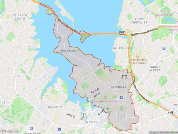 Avondale, Auckland Polygon Area Map