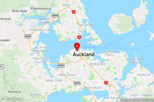 Saint Marys Bay,Auckland Region Map