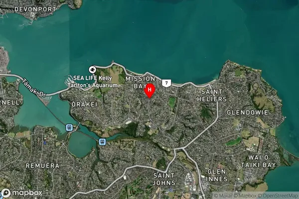 Kohimarama,Auckland Satellite Map