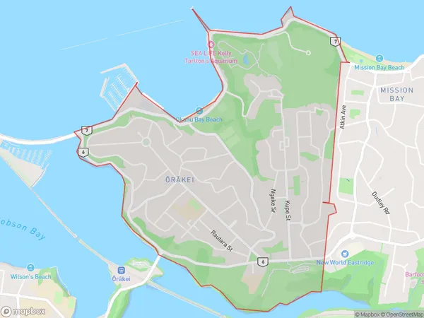 Orakei, Bay of Plenty Polygon Area Map