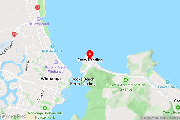 Ferry Landing,Waikato Area Map