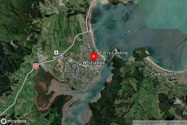 Whitianga,Waikato Satellite Map