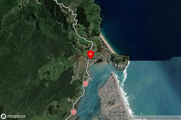 Tairua,Waikato Satellite Map