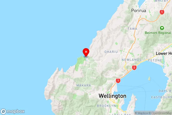 Makara Beach,Wellington Region Map