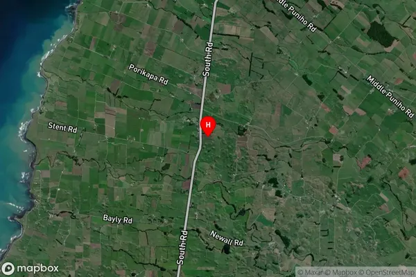 Warea,Taranaki Satellite Map
