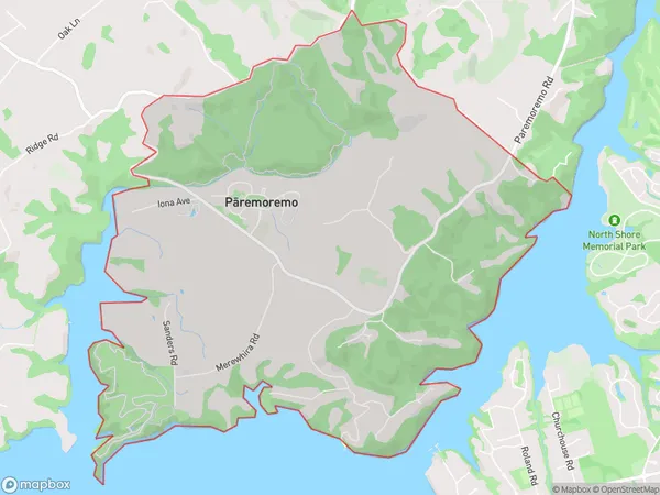 Paremoremo, Auckland Polygon Area Map