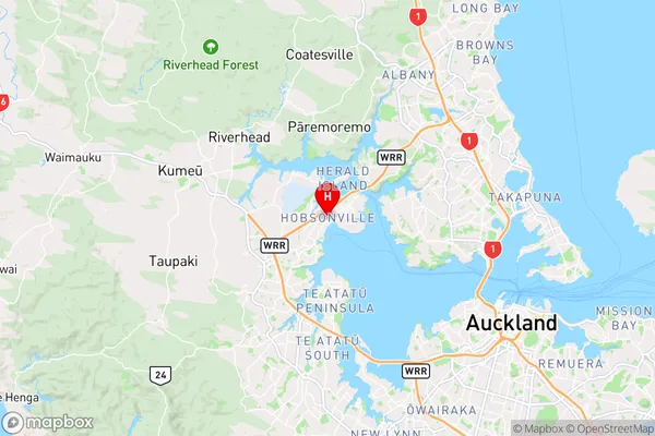 Hobsonville,Auckland Region Map