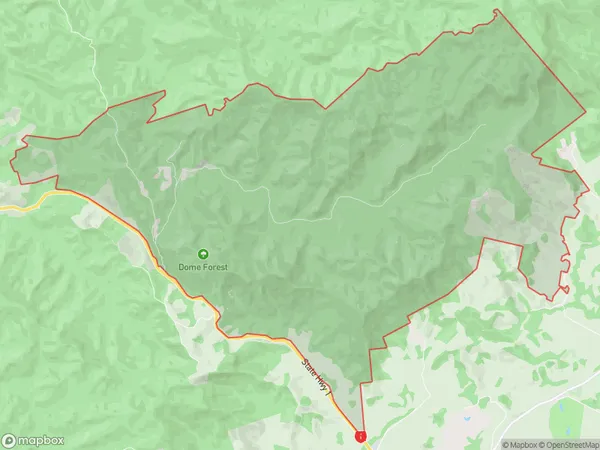 Dome Valley, Auckland Polygon Area Map