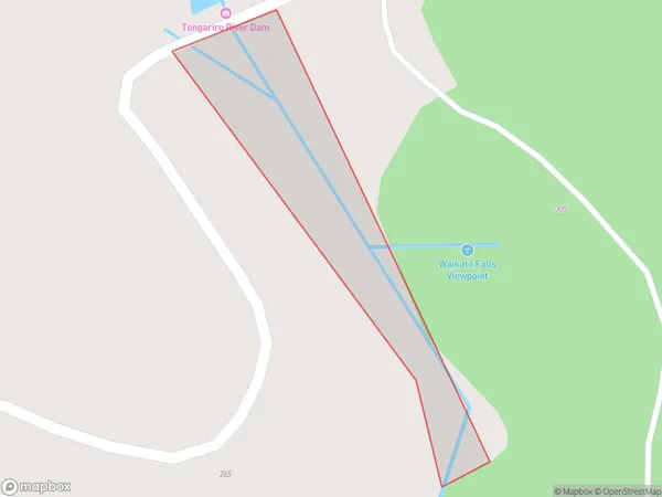 Beggs Pool, Waikato Polygon Area Map