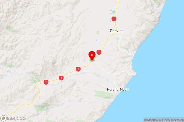 Domett,Canterbury Region Map