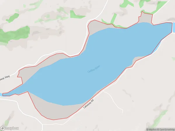 Catlins Lake, Otago Polygon Area Map