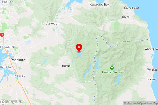 Cosseys Reservoir,Auckland Region Map