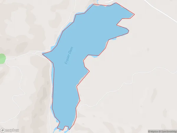 Fraser Dam, Otago Polygon Area Map